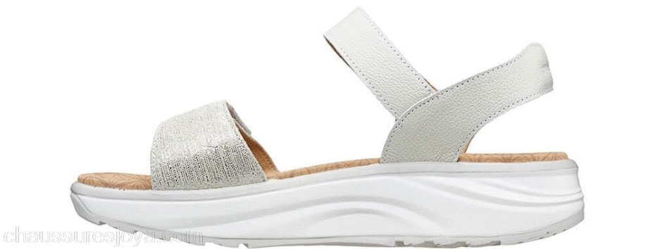 Joya Flores Sandales Femmes - Beige Métallisé